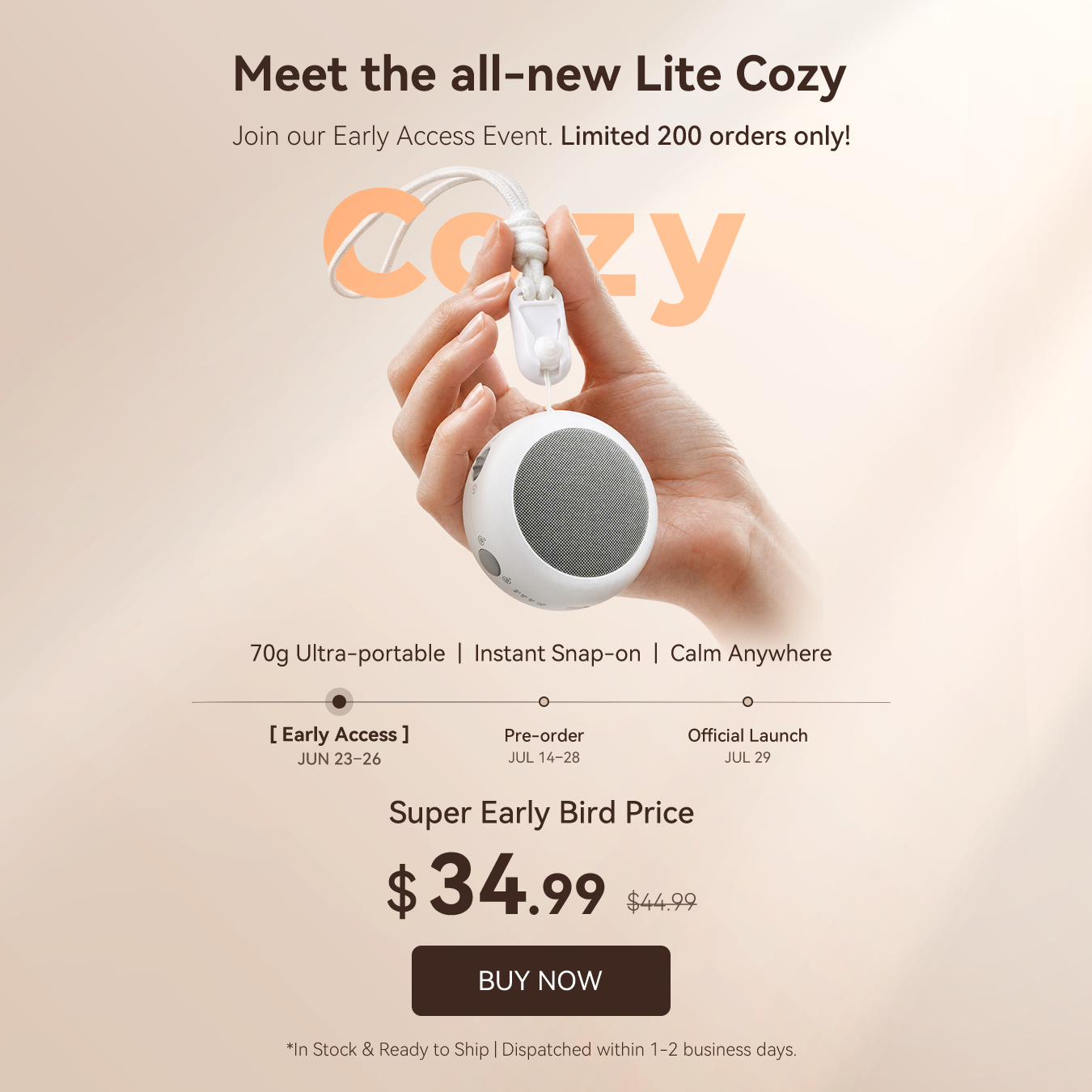 The All-New Lite Cozy | Ultralight & Snap-On