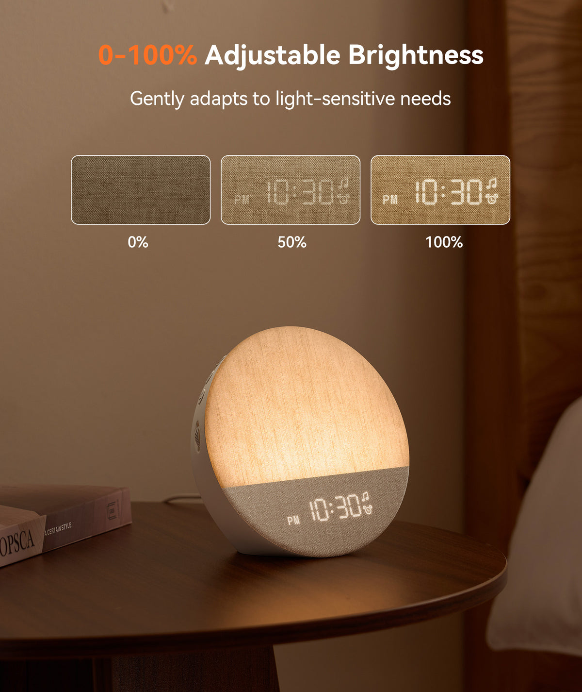 Dreamegg Sunrise Alarm Clock, Natural Wake up Light, White Noise Machine