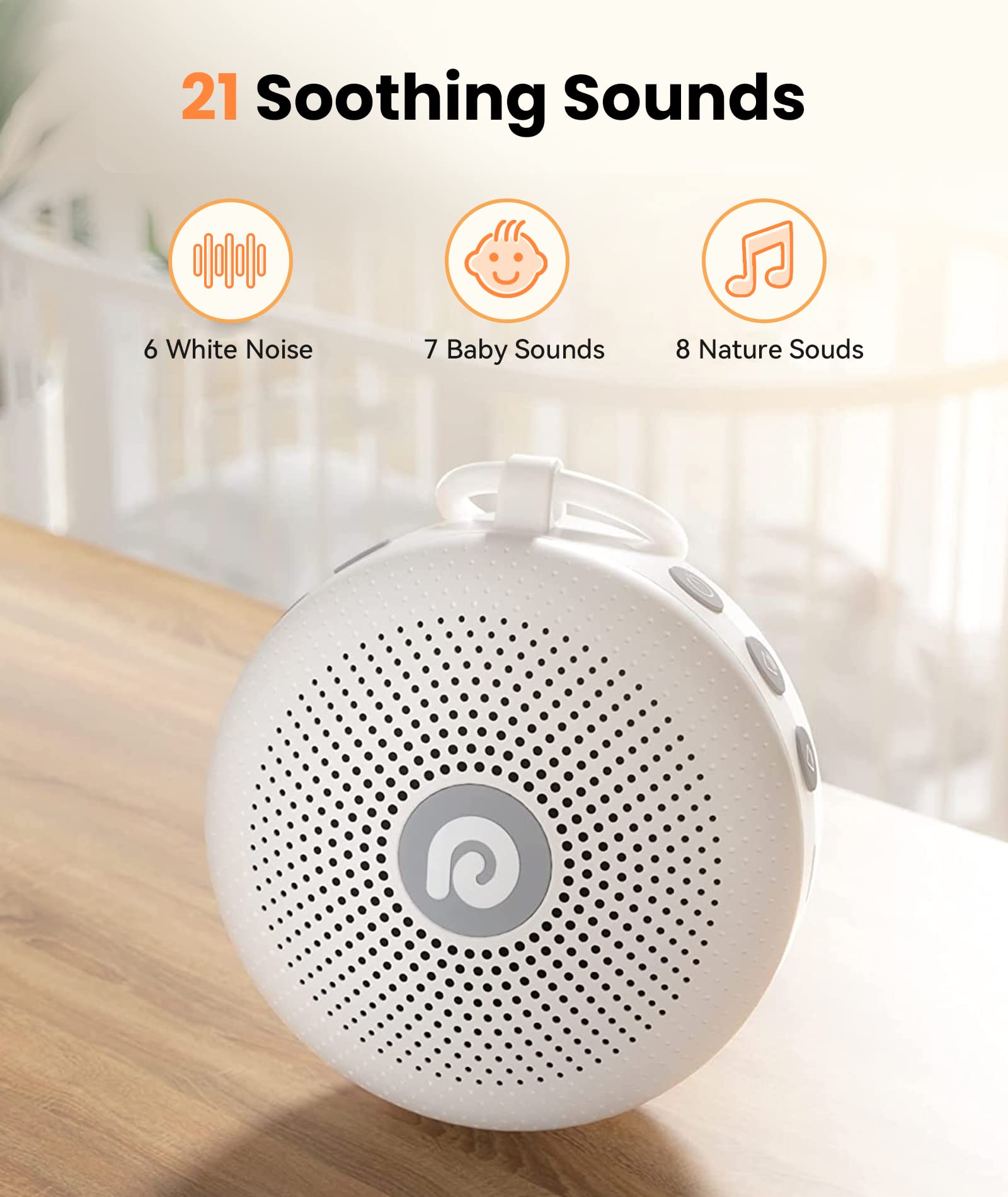 Dreamegg D11MAX Protable White Noise Machine for Baby, Soundmaschine, USB