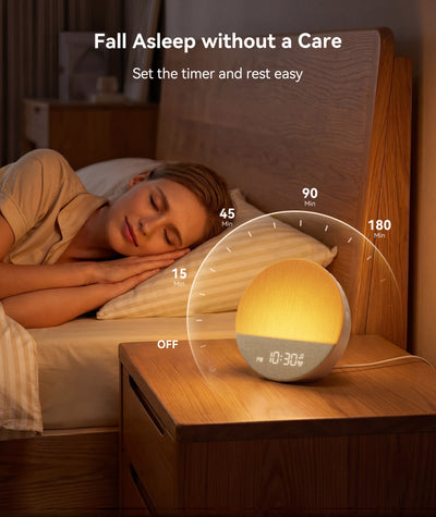Dreamegg Sunrise Alarm Clock, Natural Wake up Light, White Noise Machine