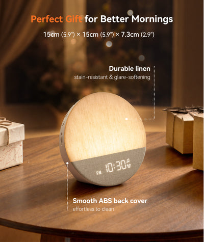 Dreamegg Sunrise Alarm Clock, Natural Wake up Light, White Noise Machine