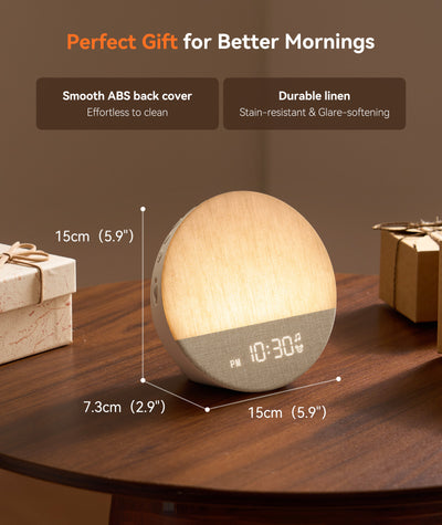 Dreamegg Sunrise Alarm Clock, Natural Wake up Light, White Noise Machine