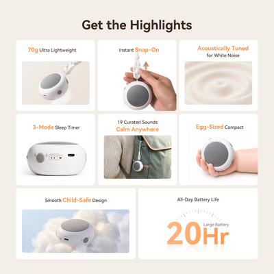 Lite Cozy | Flagship Snap-and-Go Sound Machine