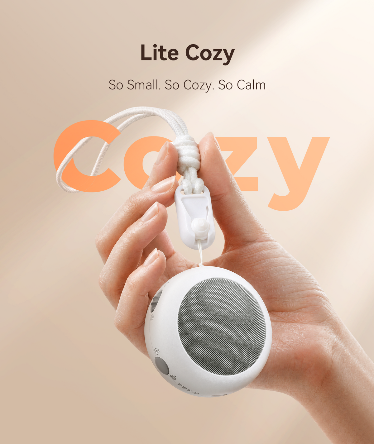 Dreamegg Lite Cozy Portable White Noise Machine für Babys, 70g, Mini, USB-C