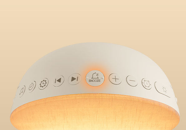 Close-up of the top control buttons on a Dreamegg Sunrise 1