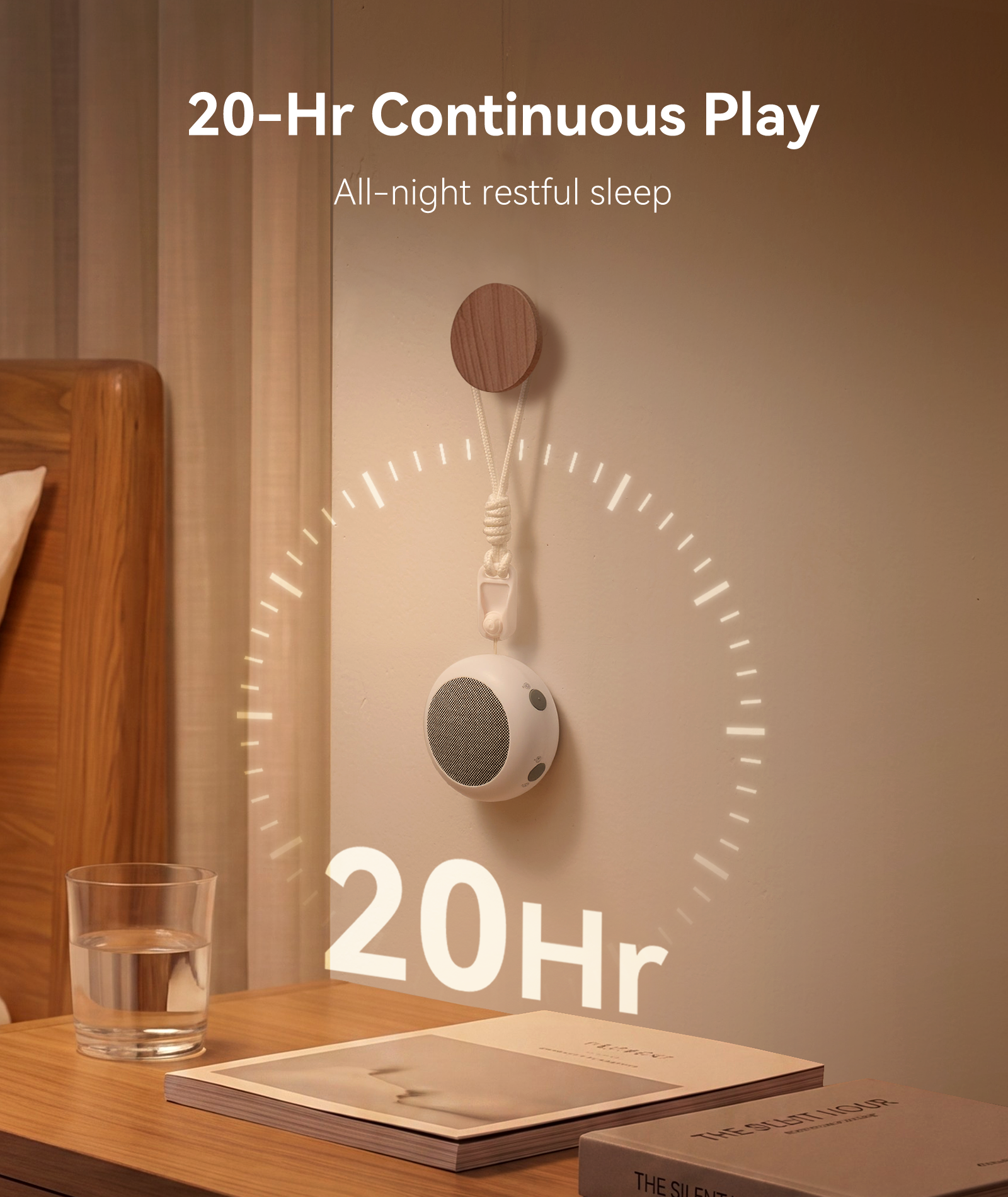 Dreamegg Lite Cozy Portable White Noise Machine für Babys, 70g, Mini, USB-C
