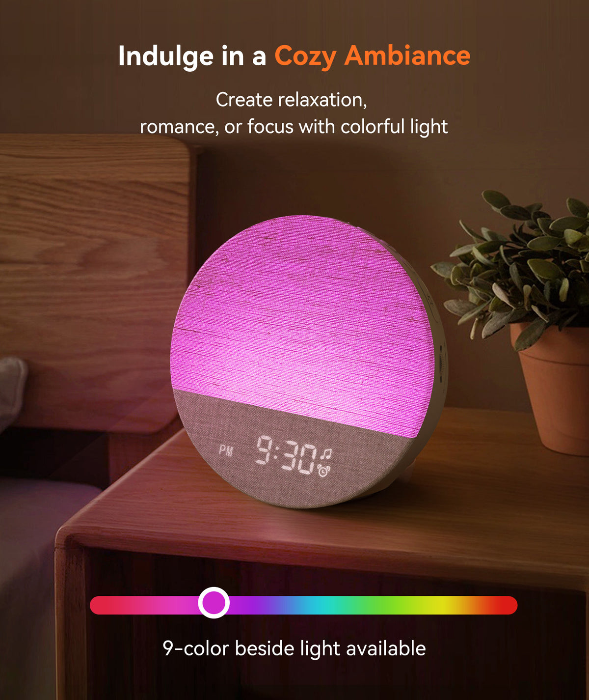 Dreamegg Sunrise Alarm Clock, Natural Wake up Light, White Noise Machine