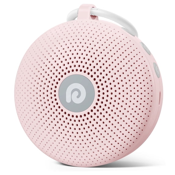 Dreamegg White Noise Sound Machine Portable for Baby Adult Sleep 21 Soothing Sound Therapy for Home Travel, Pink
