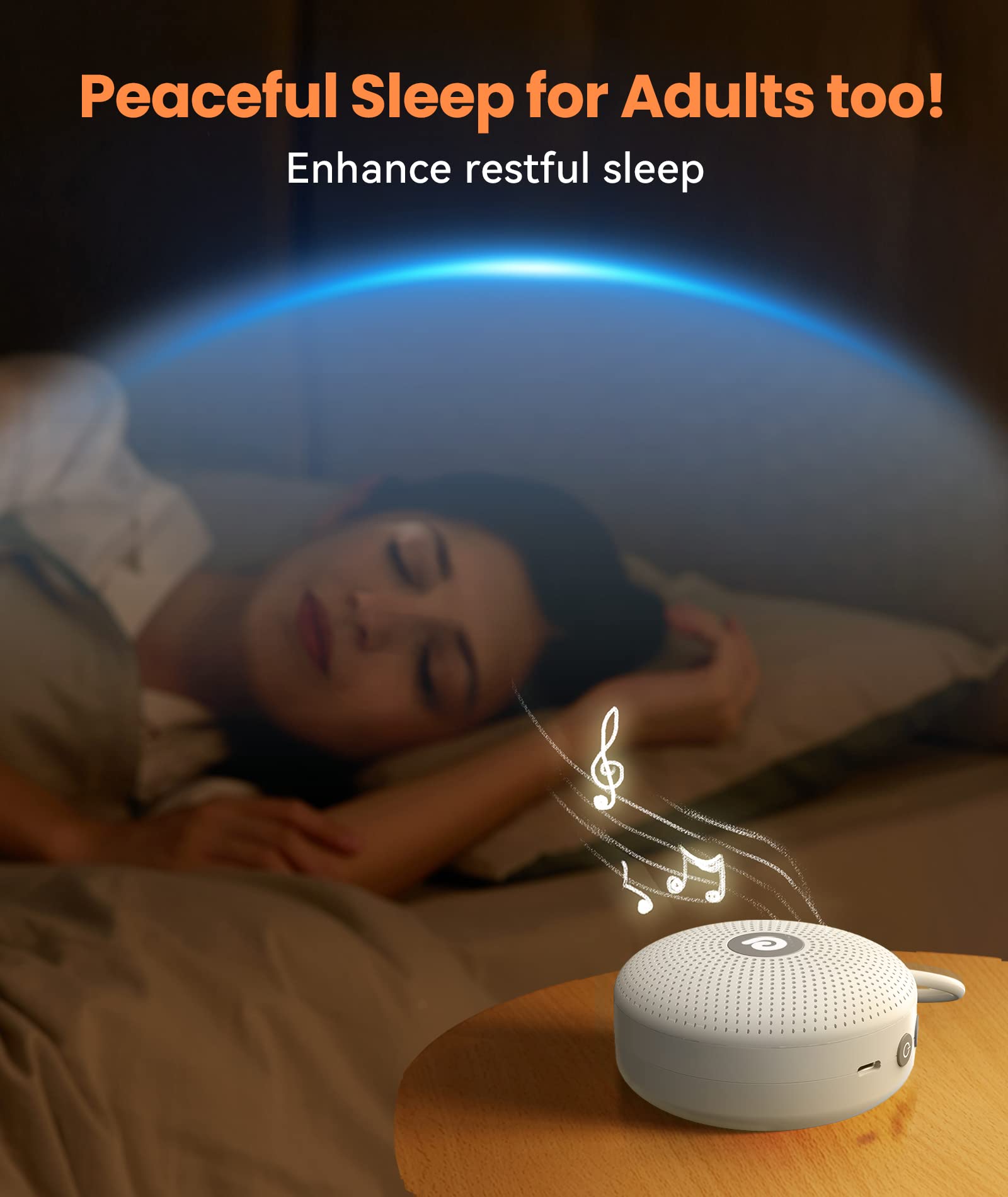 Dreamegg D11MAX Protable White Noise Machine for Baby, Soundmaschine, USB
