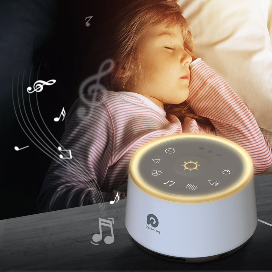 Buy Dreamegg White Noise Machine, 24 Soothing Sounds, Natural Sounds, BGM,  Night Light, Earphone Compatible, Stepless Volume Control, Timer Included,  Baby, Sleep, Stop Crying, Sleep, Improve Concentration, Noise Reduction,  Tinnitus Relief, Speaker