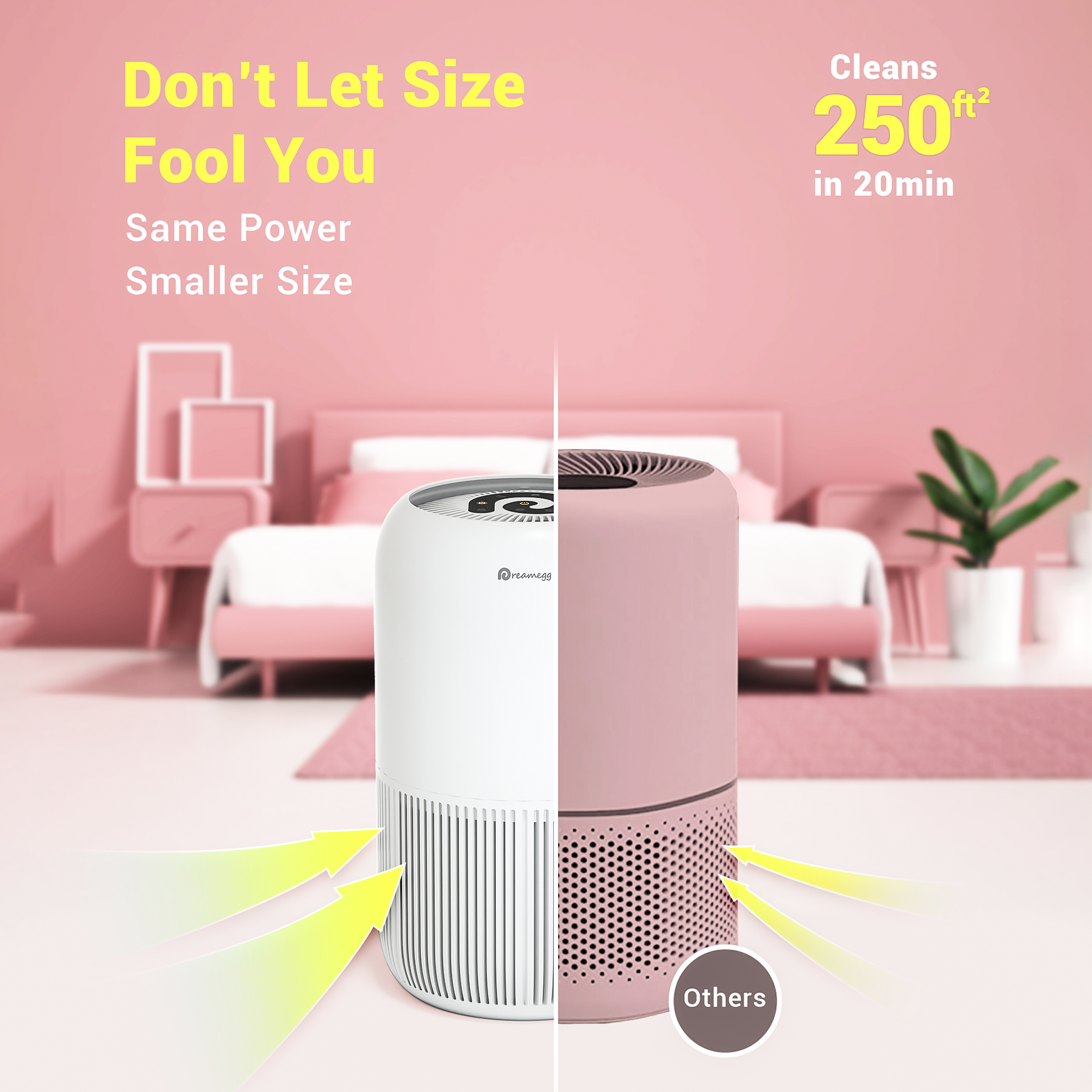 HEPA Air Filter Replacement  Air Purifier for Dorm Room - Dreamegg
