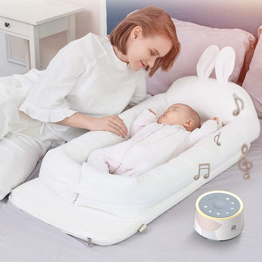Dreamegg White Noise Machine - Portable Sound Machine for Baby Adult,  Features Powerful Battery, 21 Soothing Sound, Noise Canceling for Office 